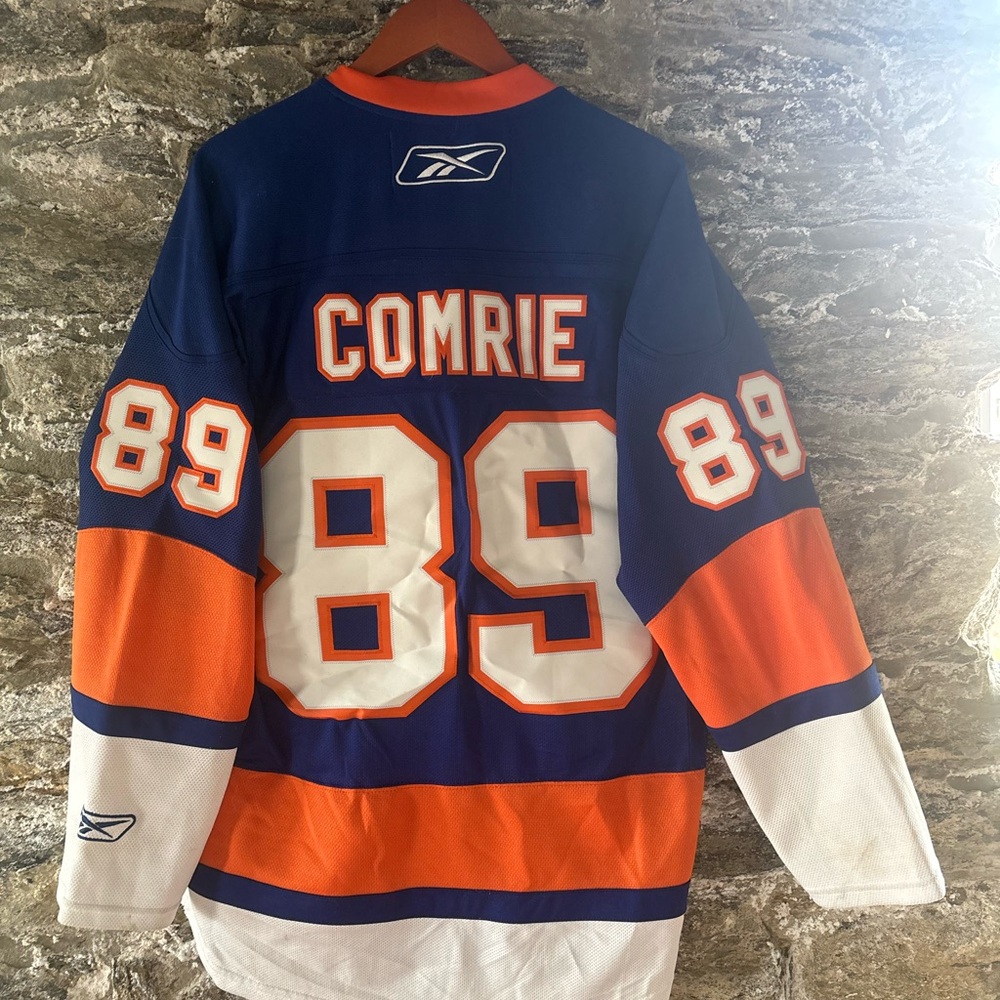 MIKE COMRIE NEW YORK ISLANDERS RBK Officially Licensed NHL Jersey size: LARGE